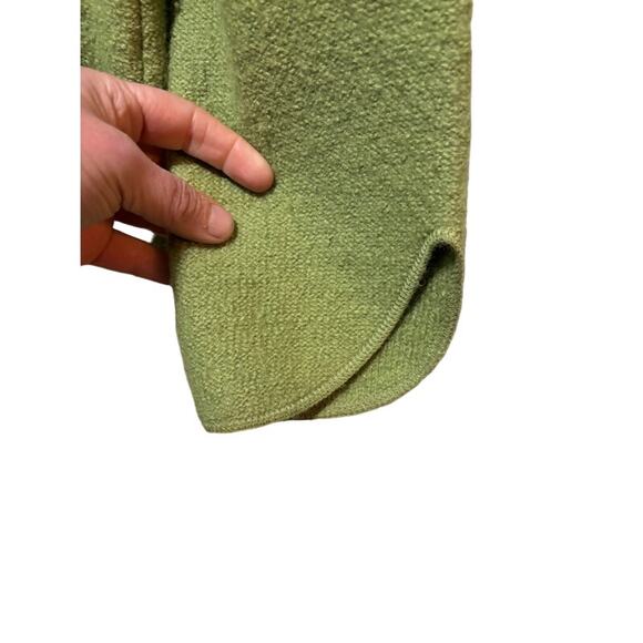 South Wool green jacket cardigan sweater 100% virgin wool size large - Picture 6 of 7